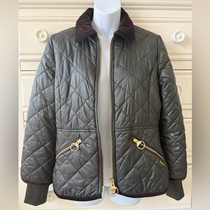 Barbour Quilted Puffer Jacket - Dark Olive-like new